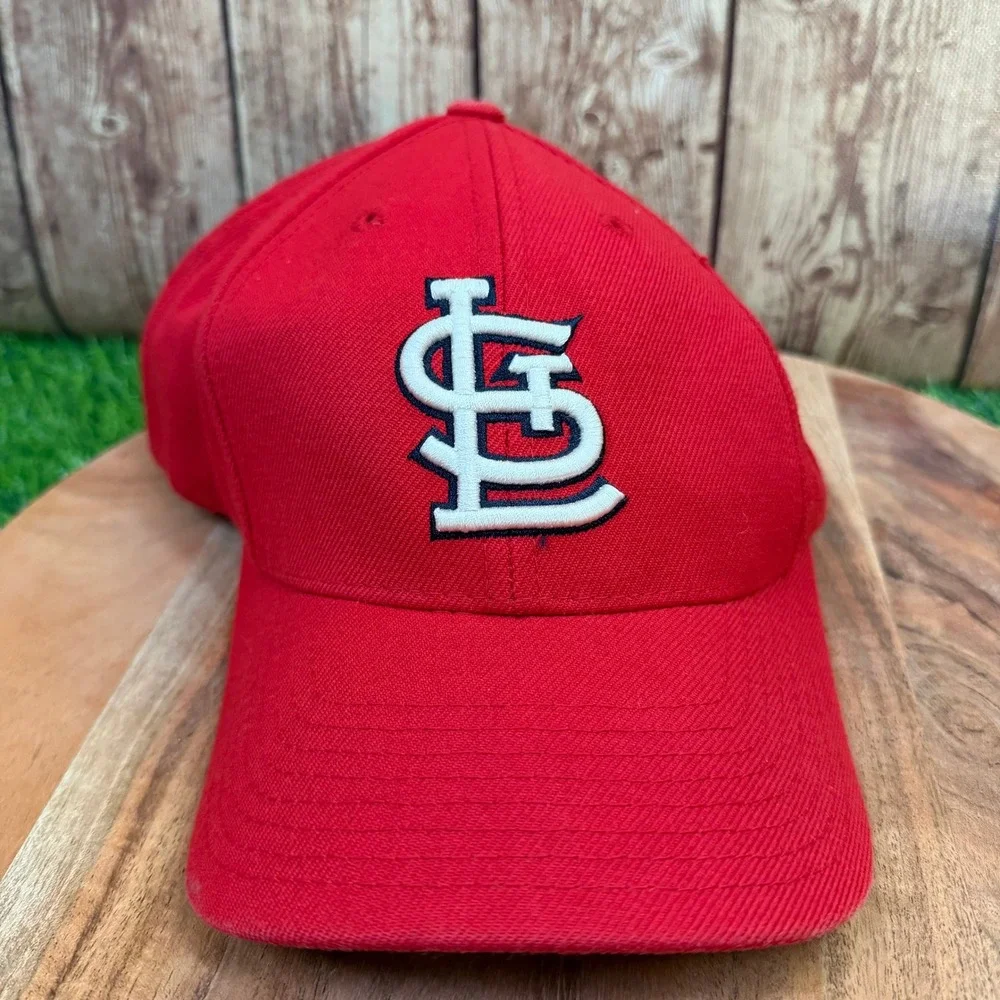 Puma Logo Athletic St Louis Cardinals Snapback Hat Mens One Size Fits All Red